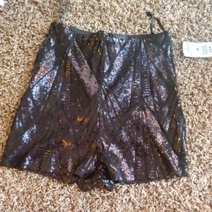 Sequin high waisted shorts